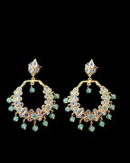 PS563 Tirmani in mint stones and beads with shell pearls ( READY TO SHIP )