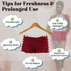 301 Women's Sexy High Waist Ruffled Petti pants-Ruby Red