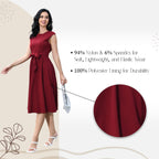 Womens Vintage Cocktail Dresses - Bridesmaid & Prom Dress - Burgundy