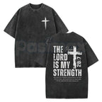 Jesus Gym Shirt – Retro Christian Pump Cover Weightlifting Graphic Tee, Vintage Washed Faith Apparel Lightweight Cotton Activewear Top