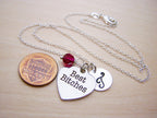 Best Bitches Necklace – Sterling Silver with Birthstone & Initial Charm