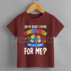 Kindergarten Back To School First Day Of Kindergarten T-Shirt – Cute School Milestone Graphic Tee, Kids Unisex Cotton Shirt