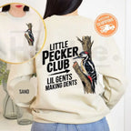 Little Pecker Club Hoody: Funny Lil Gents Making Dents Offensive Men Sweatshirt