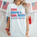 Stars, Stripes & Equal Rights T-Shirt – Patriotic 4th of July Tee
