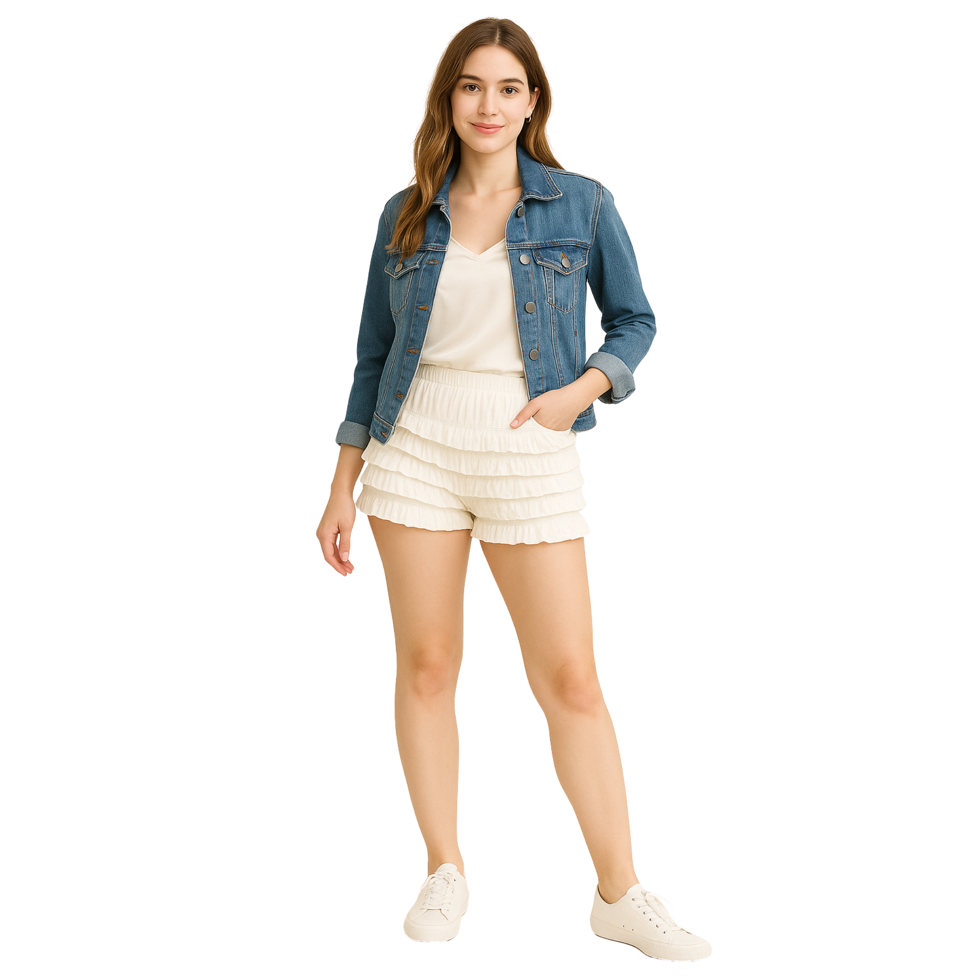 Malco Modes Ruffle Shorts for Women â??Ivory Bloomers, Lace Bloomers, Sexy Ruffle Shorts, Halloween Boy Shorts & Y2K Costumes