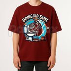 "Doing Dad Shit" Skull Graphic T-Shirt – Funny Father's Day Dad Life Humor Tee