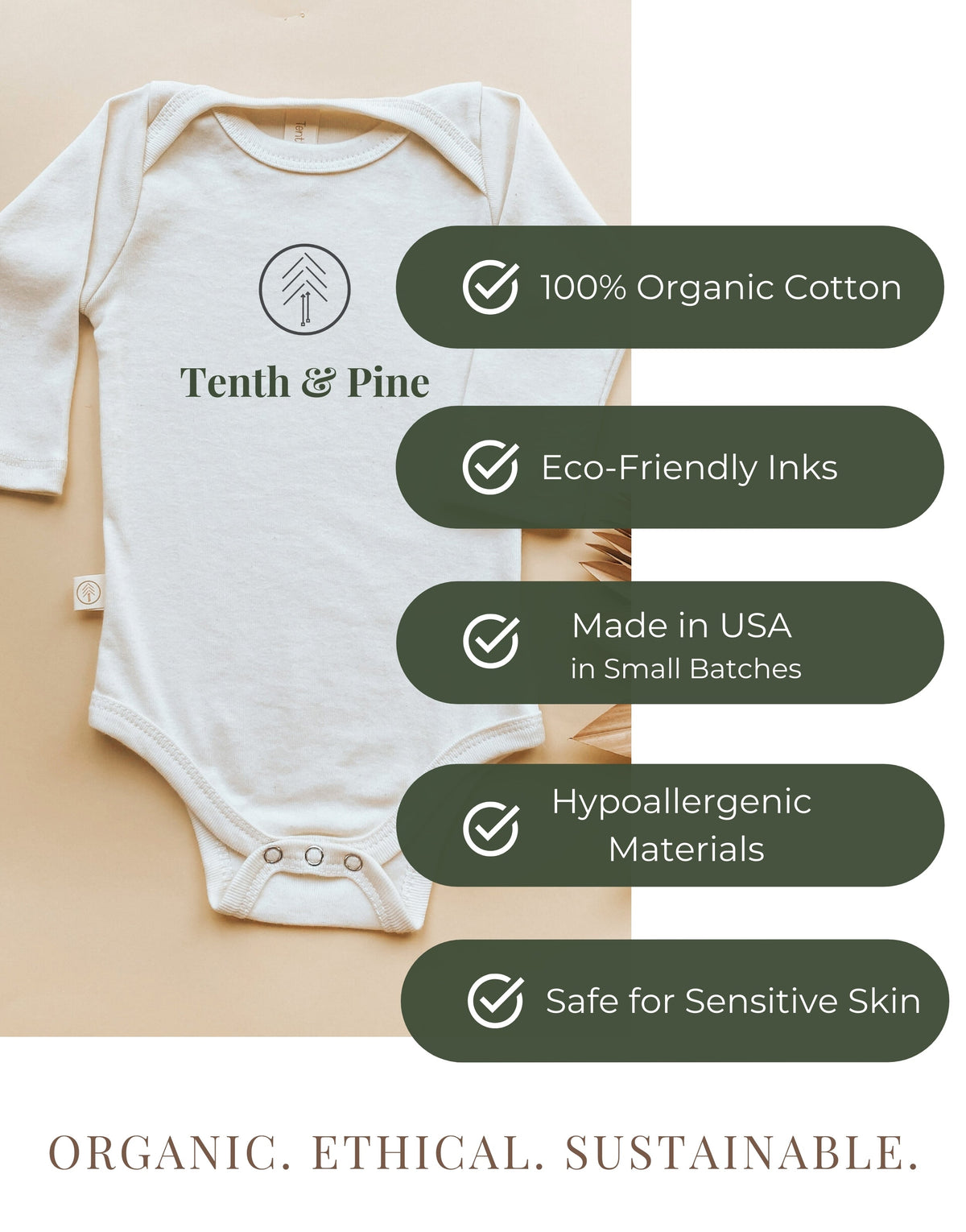 Tiny Blessing Organic Bodysuit Long Sleeve