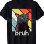 Funny Bros & Cat Meme Graphic Tee – Silly Kitten Humor T-Shirt, Cool Cat Lover Unisex Cotton Apparel for Men & Women