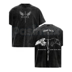 Men's Isaiah 54:17 Bible Verse T-Shirt – Christian Armor of God Sword & Shield Tee, Vintage Washed Cotton Hebrews 13:6 Church Gym Wear