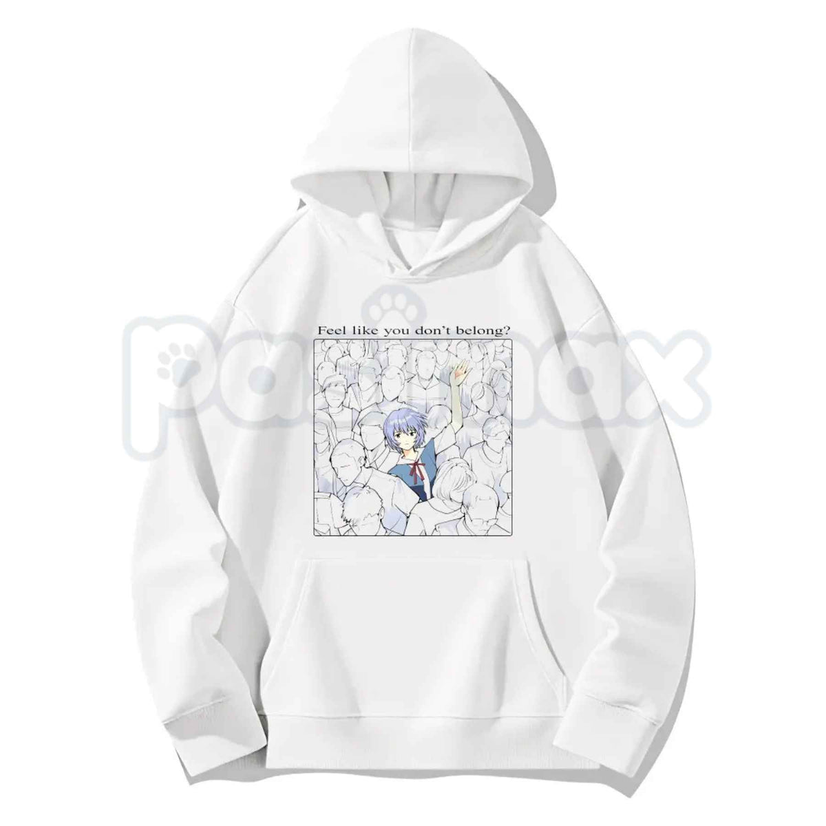 Rei Ayanami Shirt – Feel Like You Don’t Belong Anime Graphic Tee, Retro Evangelion Unisex Cotton Streetwear Shirt
