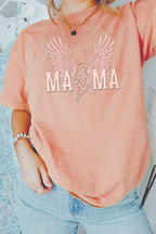 Mama Leopard Lightning Comfort Colors Graphic Tee T-Shirt
