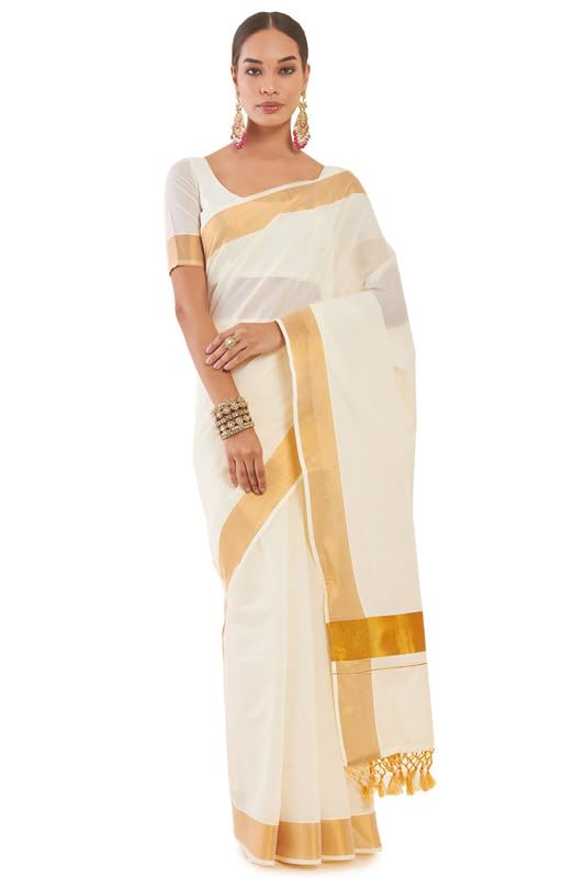 Soch Women Kasavu Cotton Saree