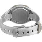 TIMEX Women's IRONMAN Transit 33mm Resin Strap Watch - White/Chrome tone- White resin strap