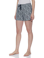 Enamor Essentials Womens Mid Rise Relaxed Fit Thigh Length Breathable Pure Cotton Shorts with 2 Side Pockets - E062(E062-Stroke