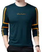 EYEBOGLER Mens Round Neck Full Sleeves Regular Fit Printed T-Shirt