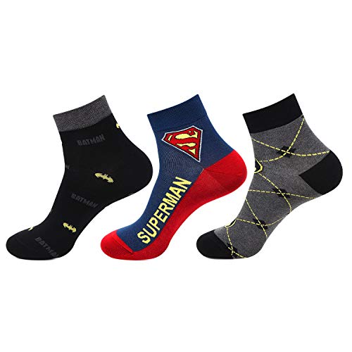 Bonjour Superman Batman Ankle Socks For Men