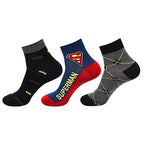 Bonjour Superman Batman Ankle Socks For Men