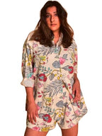 LERIYA FASHION Womens Rayon Floral Co ord Set Pack of 1 (LF-W2012&SH258_Multicolor_XL)