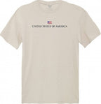 Relaxed Graphic Tee, USA, Sand, XL