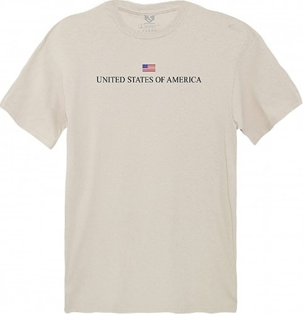 Relaxed Graphic Tee, USA, Sand, XL