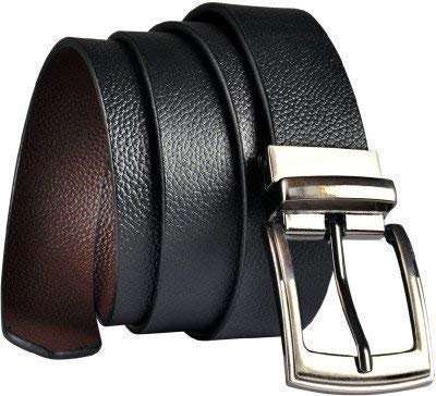 Kaezri Genuine Leather Black||Brown Belt For Men (Rev.Lc1.1) 44