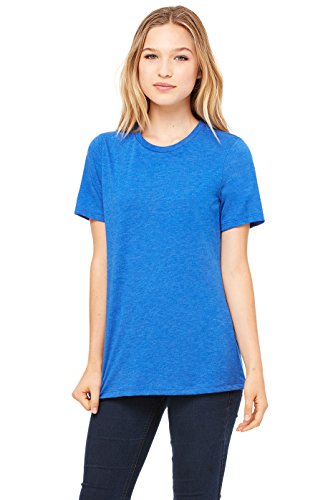 Bella Canvas 4.2 oz. Missy Short-Sleeve Jersey Crew Neck B6400 -True Royal -L