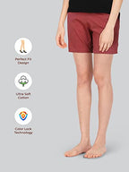 Lyra Pure Cotton Printed Night Shorts For Women