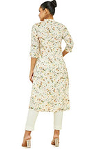 Soch Women Off-White Linen Printed Kurta