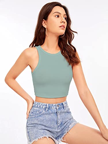 Greciilooks WomenS Ribbed Collared Spaghetti Half Sleeve Crop Tops For GirlS | Cardigan Plus Size Jeans Short Top For Women (X