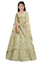 Suppar Sleave Traditional Ethnic Wear For Girls Designer Embroidered Kids Lehenga Choli