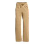 Under Armour Women's Rival Fleece Straight Leg Pants, (263) Camel / / White, X-Large