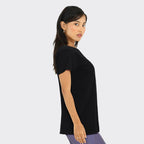 BlissClub Women The Last Tee - Boyfriend tee | Womens t-Shirt |  Sleeves | Hip Covering | Cotton Tee