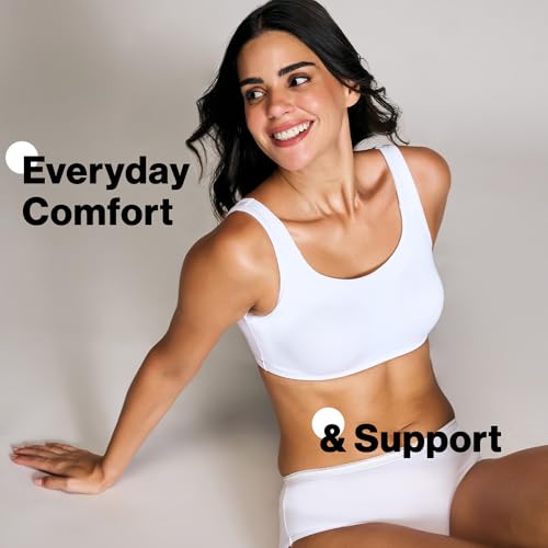 Nykd (Nyb113 Non Padded & Non Wired Full Coverage Slip On Everyday Bra For Women & Girls | Wide Shoulder Straps For Support With