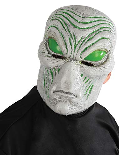 Seasonal Visions MR131534 Light Up Gray Alien Mask - One Size