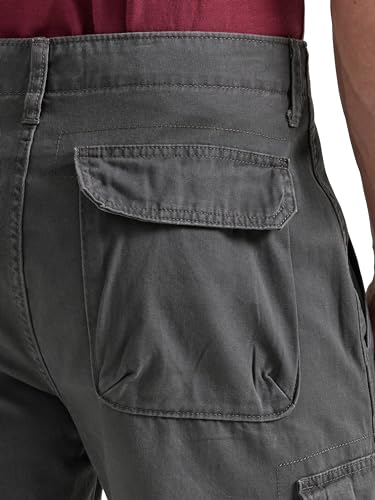 Wrangler Authentics Men's Big & Tall Premium Cargo Short (Bennard), Anthracite Twill, 44