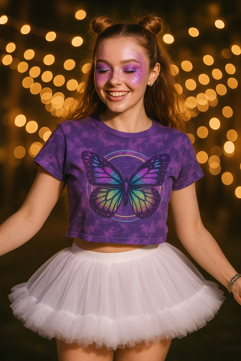 Malco Modes Fluffy Tutu Mini Skirt for Women | White Tutu | Festival | Rave Outfit | Costume Wear