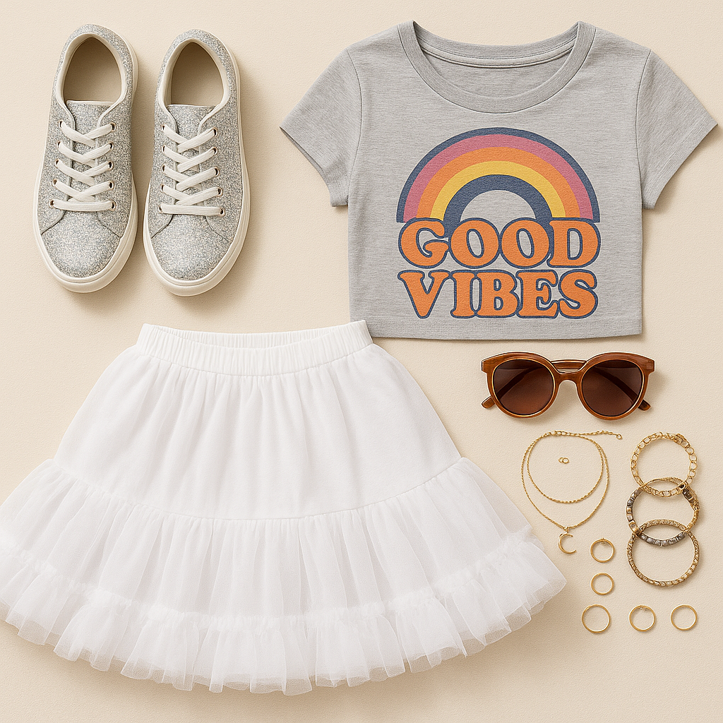 Malco Modes Fluffy Tutu Mini Skirt for Women | White Tutu | Festival | Rave Outfit | Costume Wear