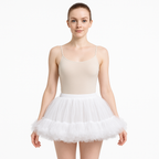 Malco Modes Fluffy Tutu Mini Skirt for Women | White Tutu | Festival | Rave Outfit | Costume Wear