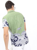 Ketch Men Olive Slim Fit Shirt