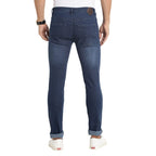 Turtle Men Cotton Dark Blue Narrow Fit Solid Stretchable Jeans
