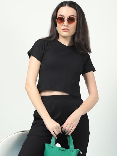 Rigo Cotton Solid Co-ord Set for Women | Round Neck, Slim Fit Tracksuit Co-ords Set for Women | Two Piece Co ord Set | Casual We