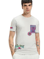 Bewakoof Official Marvel Merchandise Black Panther Mens Graphic Print Regular Fit Half Sleeve Round Neck Cotton T-Shirt_671245_