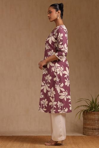 Soch Womens Cotton Floral Print Kurta