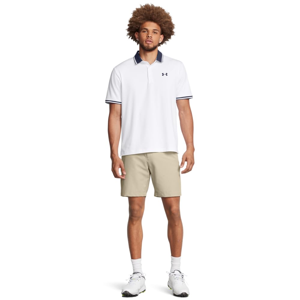 Under Armour Men's Drive 8 Inch Shorts, (289) Khaki Base / / Halo Gray, 32