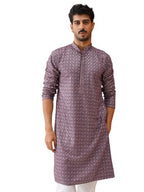 Jompers Mens Embroidered Chikankari And Sequins Kurta Set