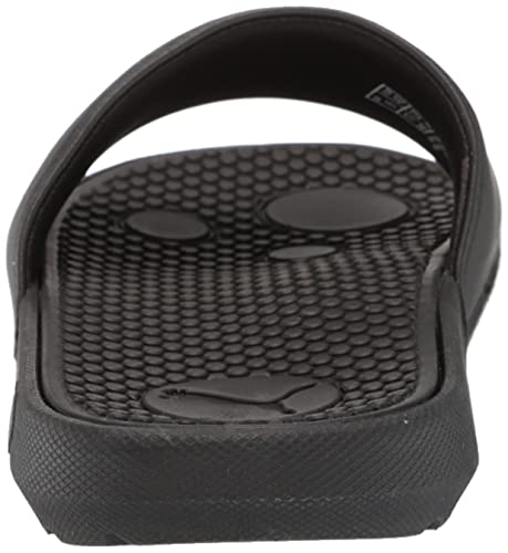 PUMA Women's COOL CAT Slide Sandals, Puma Black-Rose Gold, 10