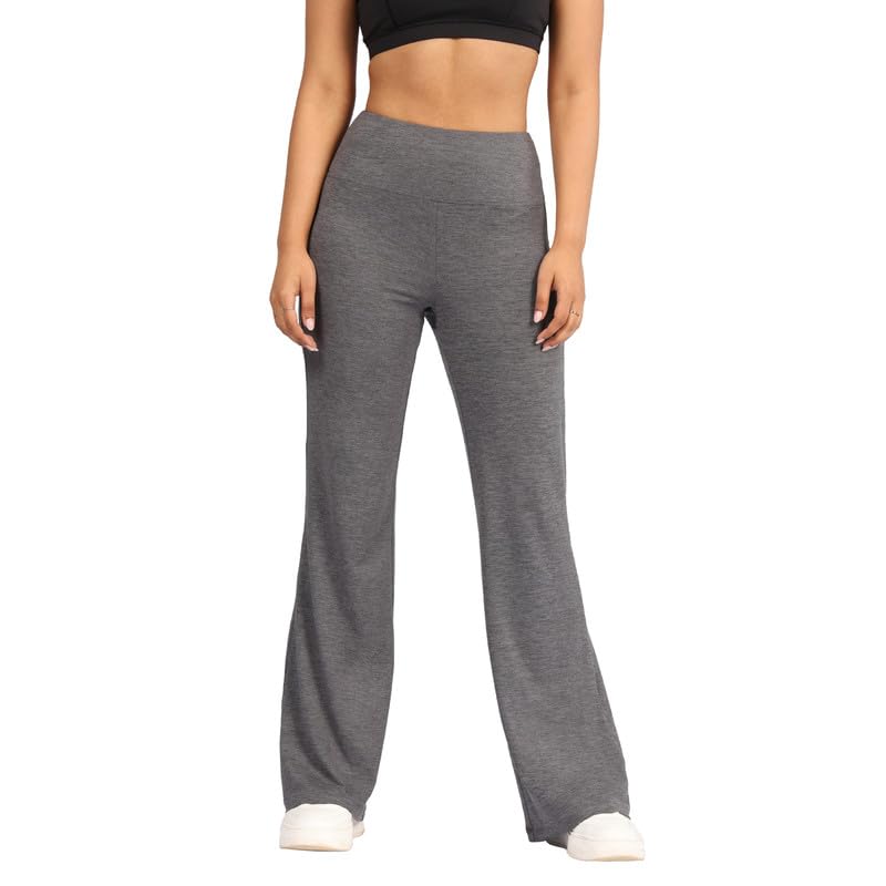 BlissClub AirMelt Flare Pants - Lite | Flared Silhouette | Back Pocket| Weightless Fabric | High Rise Waistband