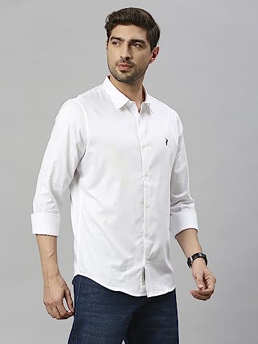 Thomas Scott Mens Full Sleeves Slim Fit Solid Casual Shirt