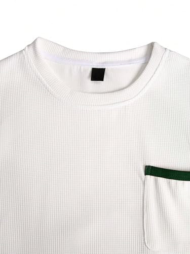 Indoprimo MenS Polyester T Shirt With Pocket Half Sleeves Round Neck Line Solid Pattern Loose Fit Classic Style And Standard Le
