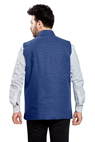 Be Active MenS Linen Blend Nehru Jacket With Mandarin Collar